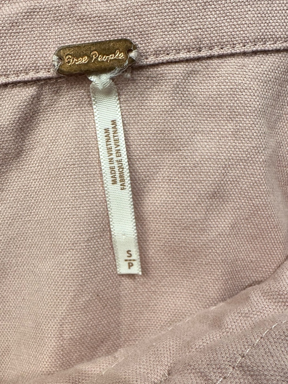 Free People 100% Cotton Utility Romper small - Picture 4 of 5